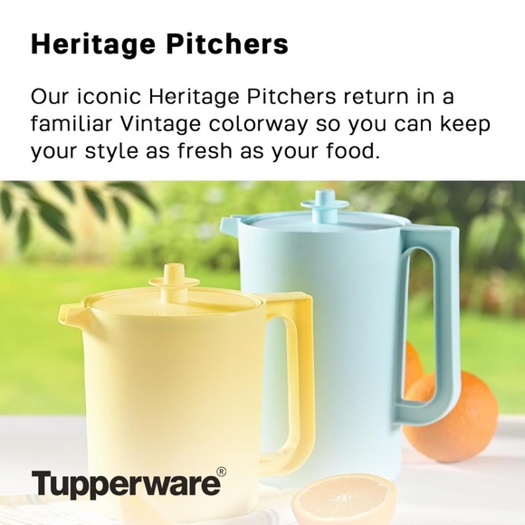 Vintage Tupperware set of 2 pitchers! - Picture 4 of 4